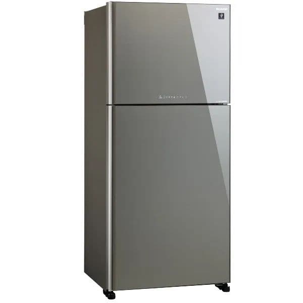מקרר מקפיא עליון 2 דלתות Sharp SJ-4660SL שארפ 600 ליטר No Frost אינוורטר זכוכית אפורה עם פיקוד שבת - יבואן רשמי | משלוח מהיר