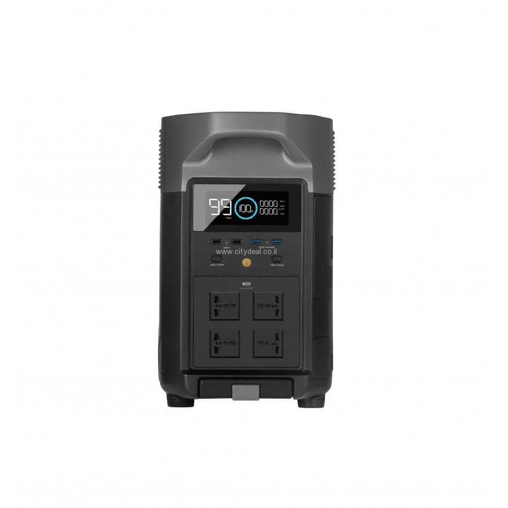 תחנת כוח ניידת EcoFlow DELTA PRO 3600 בהספק 3.6kWh גיבוי חשמל חכם לבית ולשטח | יבואן רשמי-משלוח מהיר