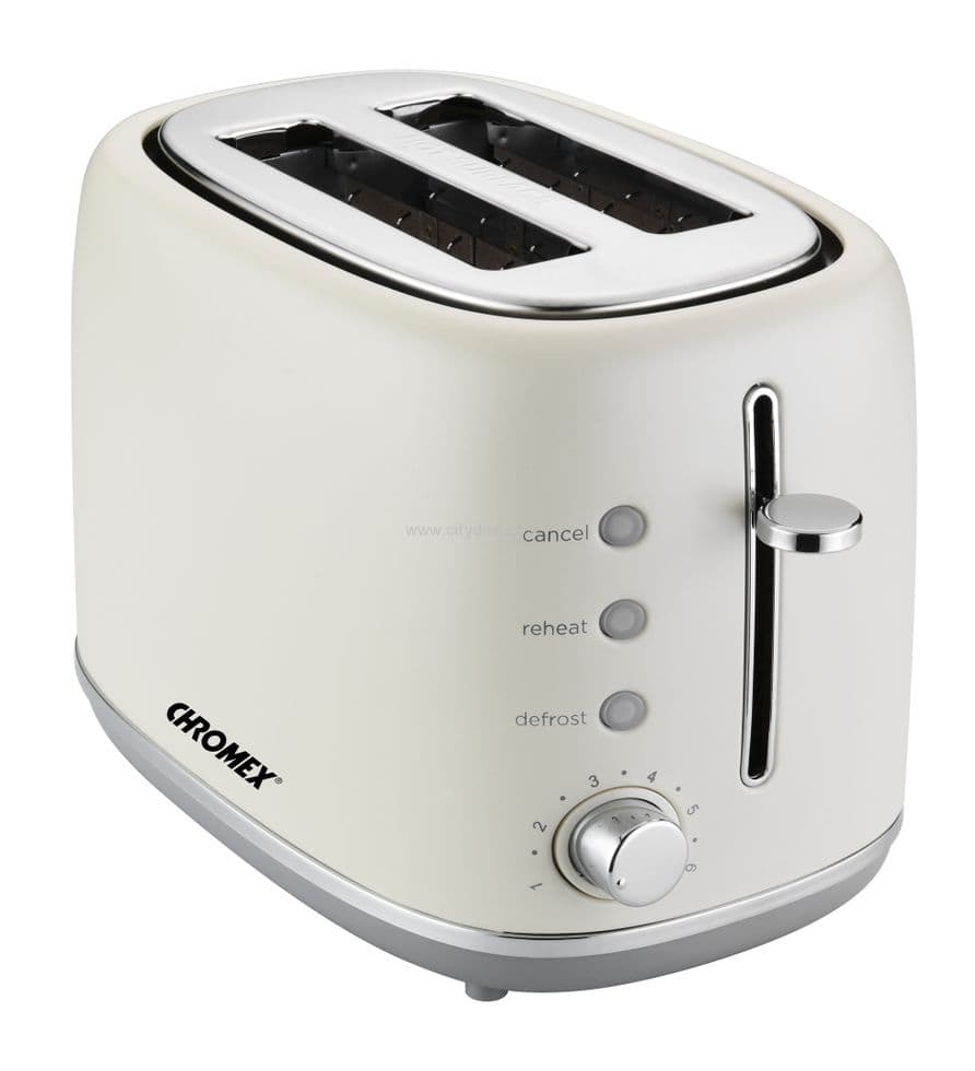 מצנם 2 פרוסות מעוצב CHROMEX דגם CH240W יבואן רשמי