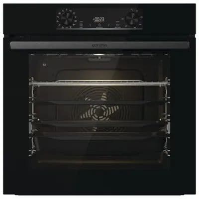 תנור אפייה בנוי פירוליטי 77 ל׳ Gorenje BPS6737E14BG | 360° MultiFlow | זכוכית שחורה