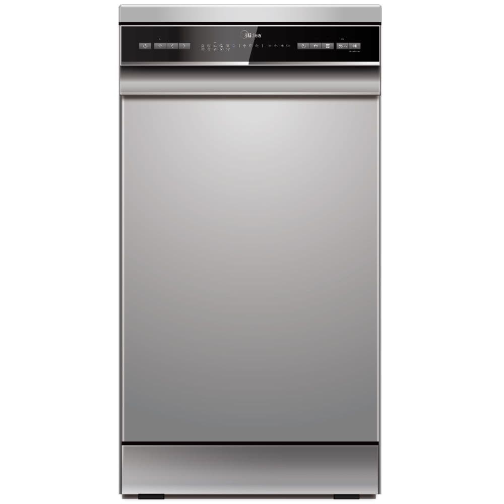 מדיח כלים צר Midea דגם WQP8-W7634C-S ברוחב 45 ס"מ עם WIFI - יבואן רשמי משלוח מהיר