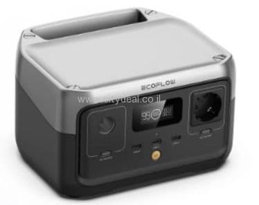 תחנת כוח ניידת EcoFlow RIVER 2 256Wh סוללת LiFePO4 טעינה מהירה ב־60 דקות X-Boost עד 600W | יבואן רשמי-משלוח מהיר
