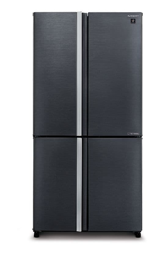 מקרר 4 דלתות Sharp SJ-FERN87V-SL נירוסטה מושחרת 608 ליטר | יבואן רשמי-משלוח מהיר