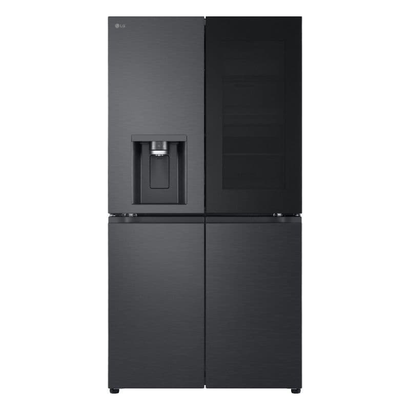 מקרר 4 דלתות מקפיא תחתון LG GR-930BINS נירוסטה מושחרת 842 ליטר | יבואן רשמי