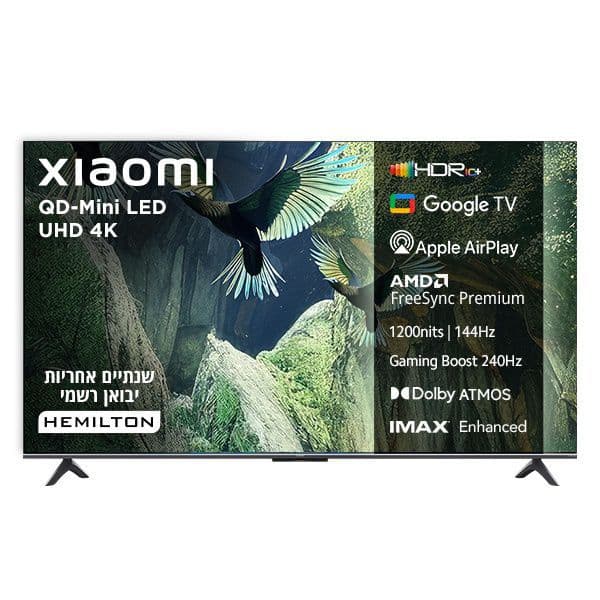 טלוויזיה חכמה 65 אינץ' Xiaomi TV S Mini L65MA-SPLME QD-Mini LED 4K | יבואן רשמי