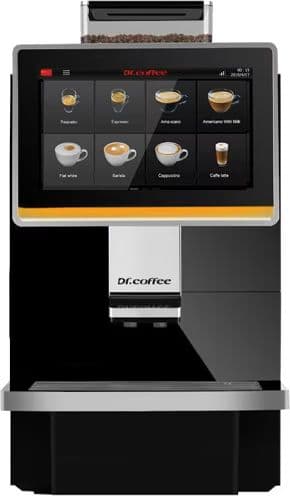 Dr.Coffee Coffee-Break – מכונת קפה אוטומטית עם מסך מגע 10.1", 20 משקאות וניקוי חלב עצמי | יבואן רשמי