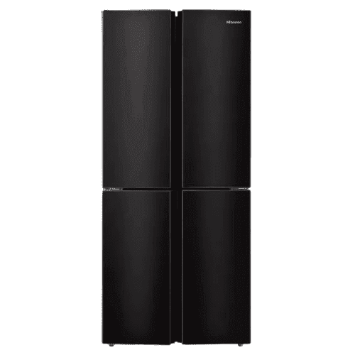 מקרר 4 דלתות Hisense RQ57BS – 427 ליטר נירוסטה מושחרת עם Inverter ו־No Frost | יבואן רשמי | משלוח מהיר