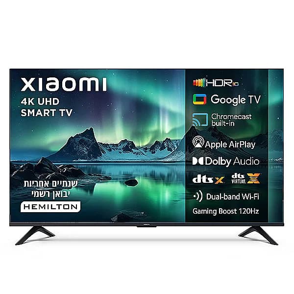 Xiaomi TV A 55 2026 L55MB-AME - טלוויזיה חכמה 55 אינץ' 4K עם Google TV | יבואן רשמי