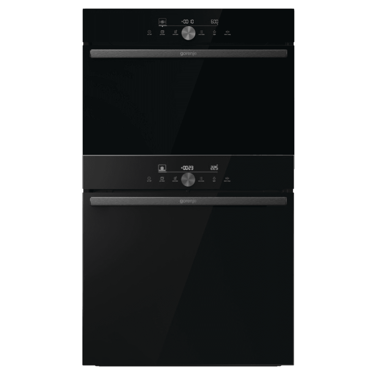 סט תנור בנוי ומשולב מיקרוגל Gorenje גורניה BOS6747A05DG ו-BCM4547DG שחור 77 ליטר 45 ס"מ עם פיקוד שבת