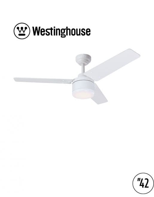 מאוורר תקרה 42 אינץ' WESTINGHOUSE TALIA DC 73174 וסטינגהאוס לבן עם שלט ותאורה - יבואן רשמי משלוח מהיר