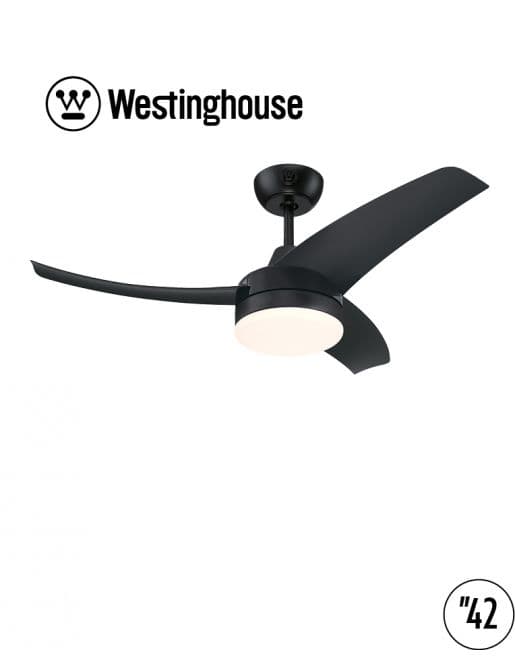 מאוורר תקרה Westinghouse LONGWOOD 73183 בקוטר 42 אינץ' מנוע DC שחור מט כולל שלט ותאורה ווסטינגהאוס | יבואן רשמי-משלוח מהיר