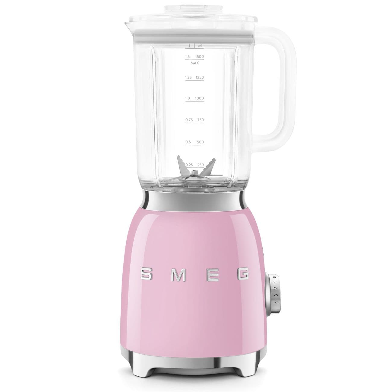 SMEG BLF03PKEU – בלנדר רטרו 800W עם קנקן Tritan בנפח 1.5 ל' סמג בצבע ורוד