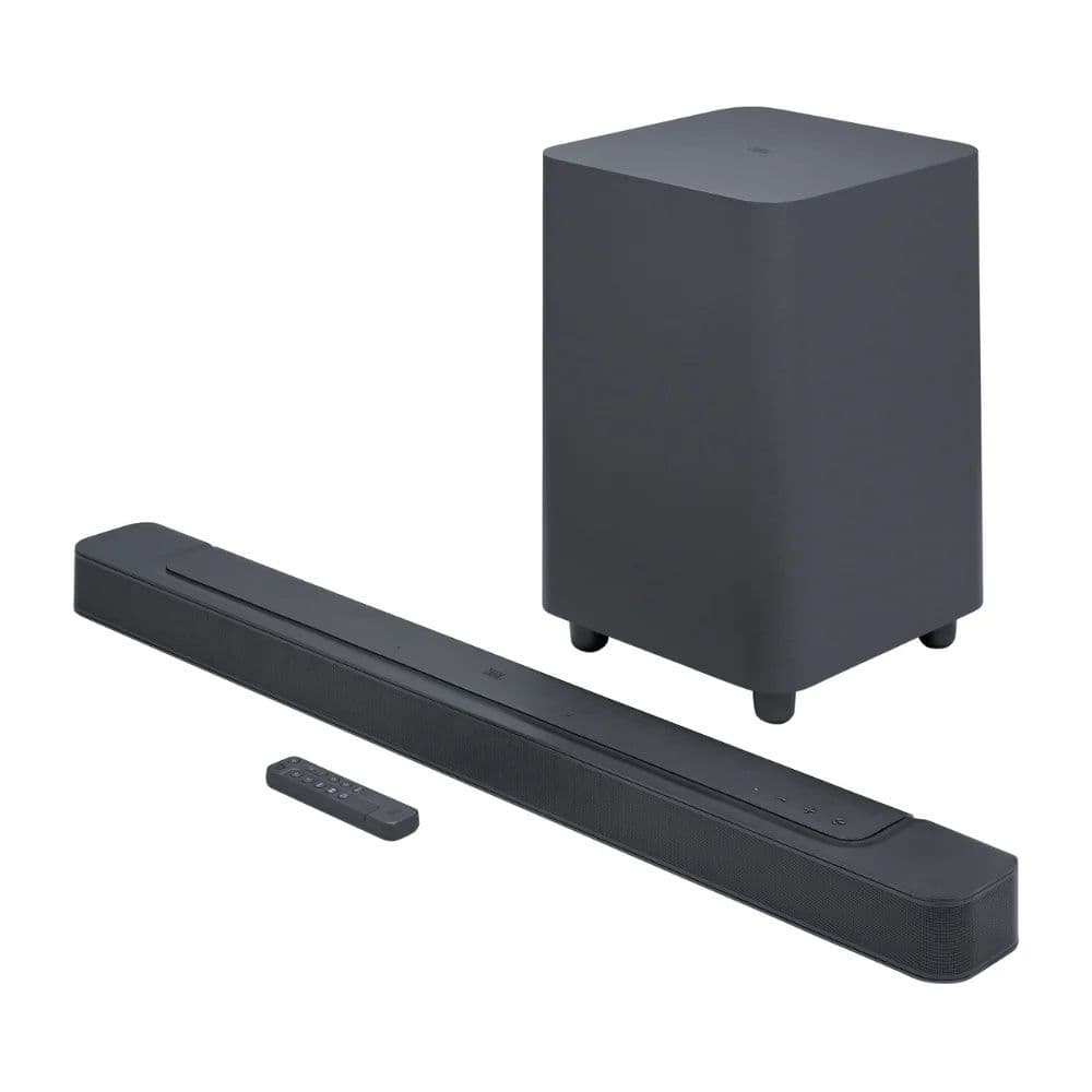 מקרן קול JBL Bar 500 ג'י בי אל עם סאבוופר 10" אלחוטי, 590W וטכנולוגיית Dolby Atmos - יבואן רשמי