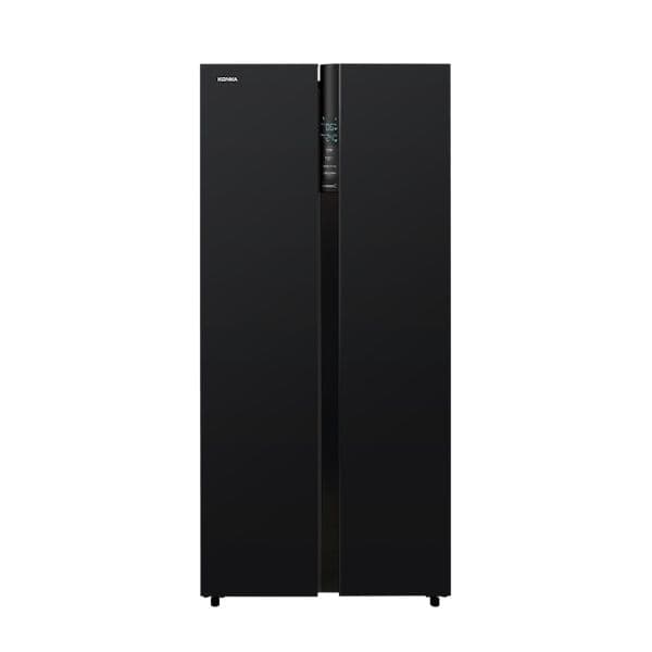 KONKA KRF-600WG- מקרר דלת לצד דלת קונקה 584 ליטר בגימור זכוכית שחורה | יבואן רשמי