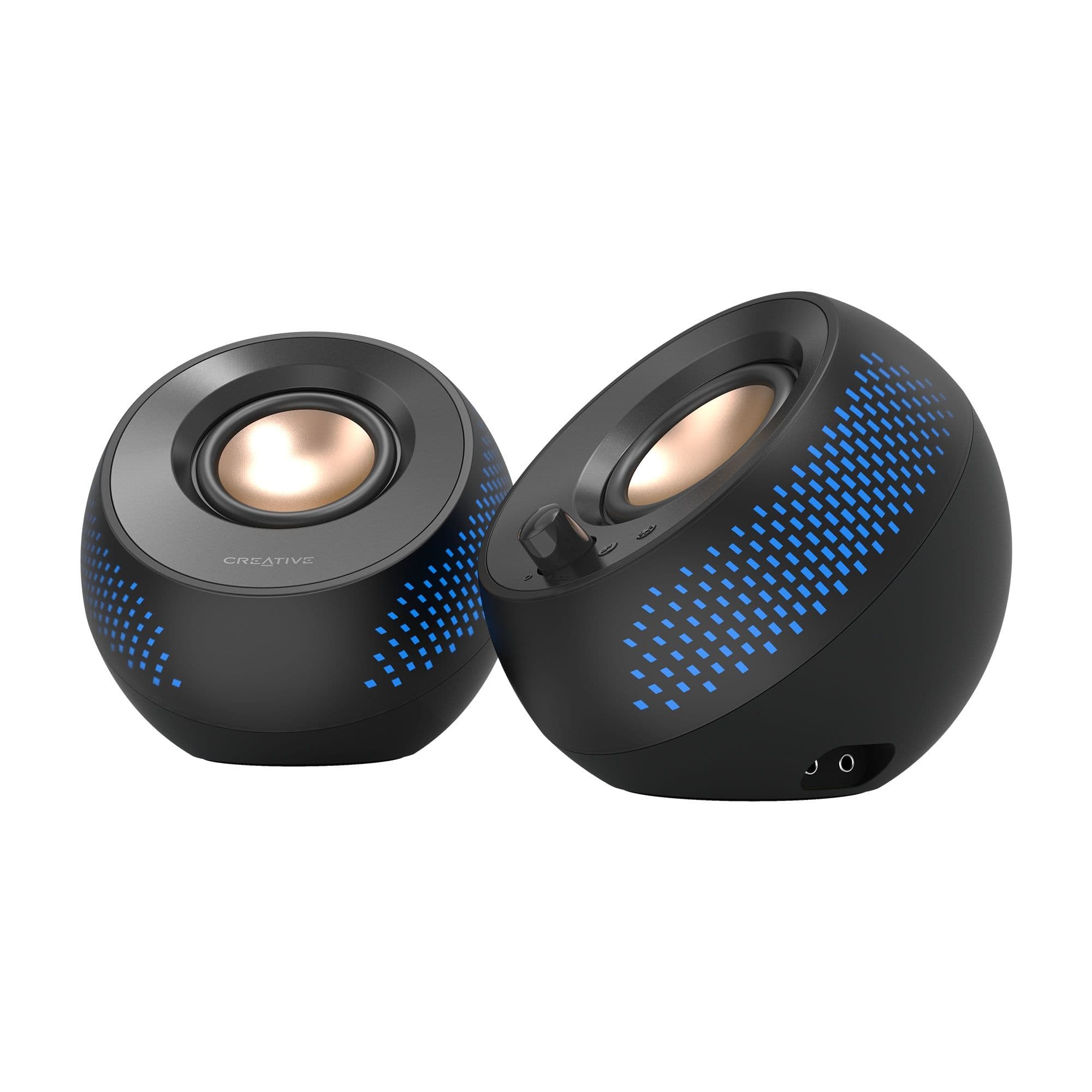 רמקולים למחשב Creative Pebble X עם תאורת RGB ועוצמת 60W לקונסולות וגיימינג קריאייטיב יבואן רשמי