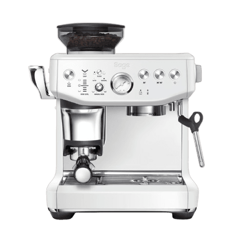 מכונת קפה טוחנת Sage SES876SST בצבע לבן מלח ים Barista Express Impress - יבואן רשמי | משלוח מהיר