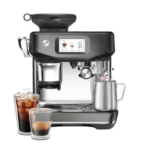 מכונת קפה טוחנת Sage Barista Touch Impress SES882BST עם Cold Brew בצבע נירוסטה מושחרת - יבואן רשמי | משלוח מהיר