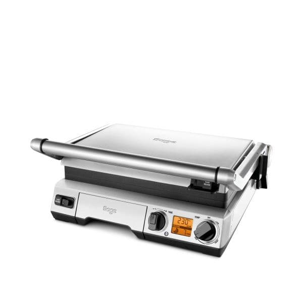 טוסטר גריל לחיצה SAGE SGR820BSS סייג' the Smart Grill גריל שולחני דיגיטלי פלטות נשלפות 2400W נירוסטה - יבואן רשמי | משלוח מהיר