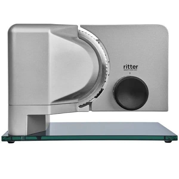 פורס מזון חשמלי Ritter sinus 2 ריטר כסוף עם סכין משוננת 17 ס"מ וכוונון 0-20 מ"מ