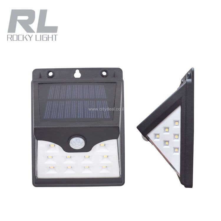 תאורת הצפה סולארית 40LED + חיישן תנועה דגם RLZD-SPWL-4.4