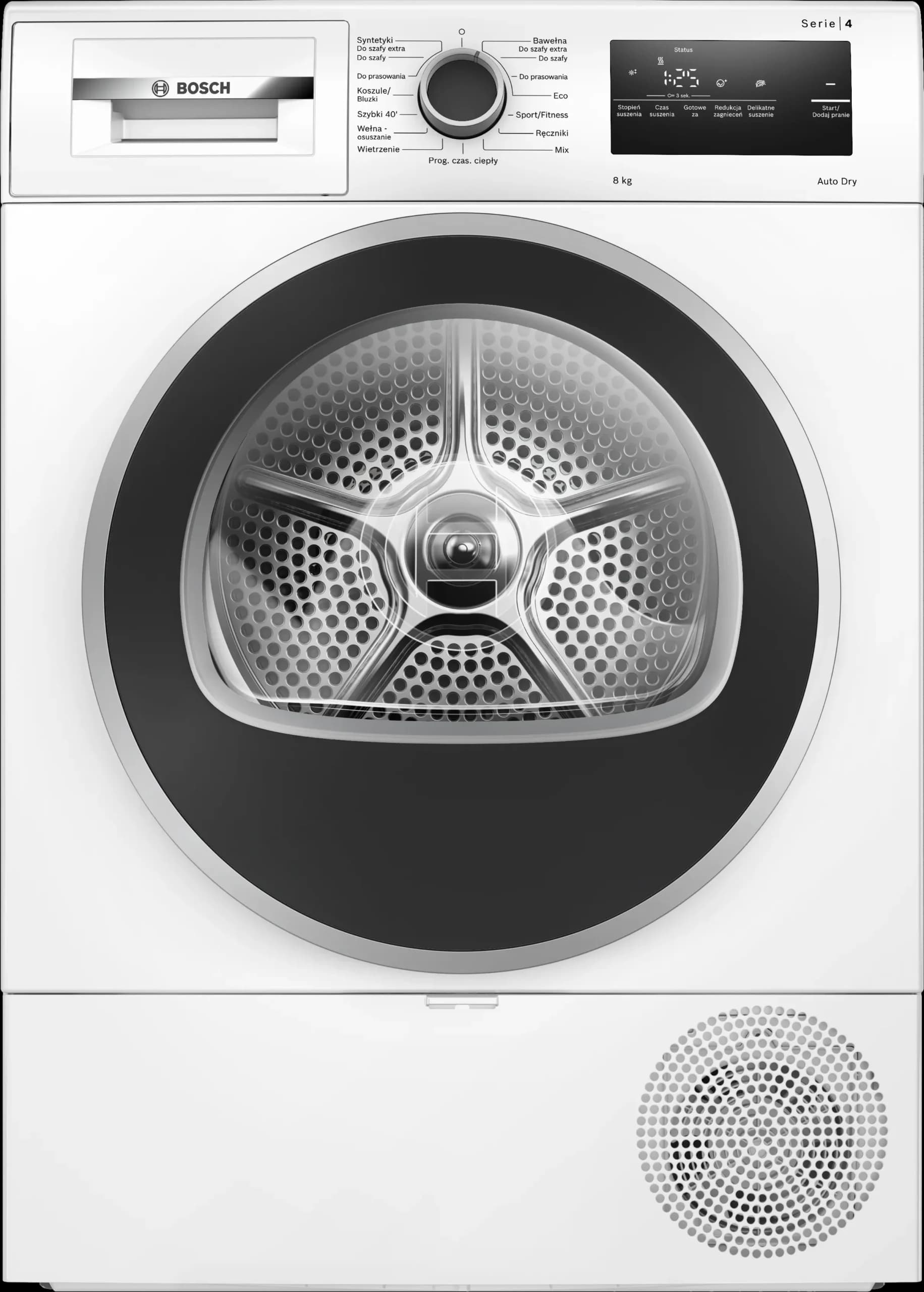 מייבש כביסה משאבת חום 8 ק״ג Bosch Serie 4 בוש WTH8529EPL