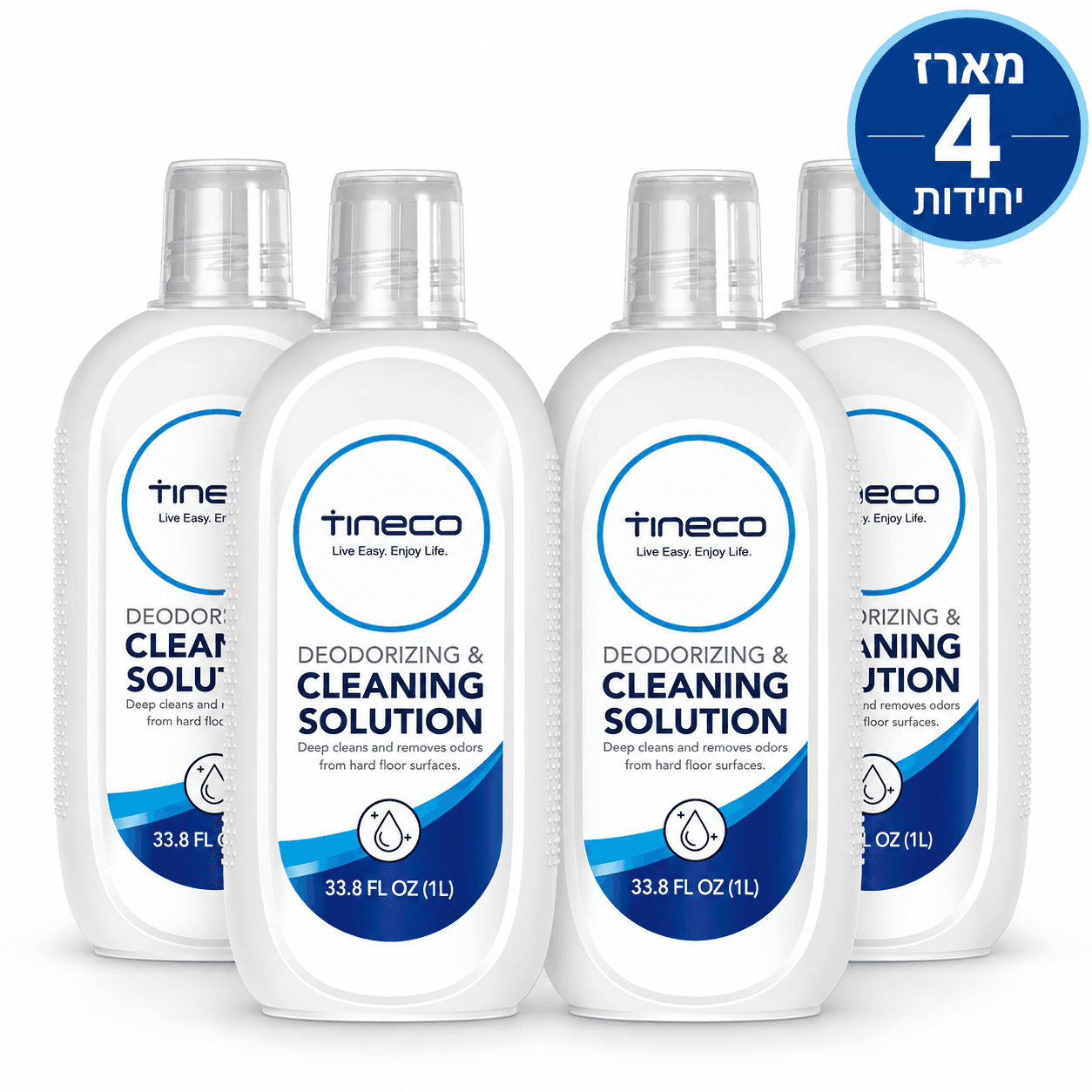 מארז 4 תמיסות ניקוי Tineco Multi-Surface בנפח 1 ליטר - סה״כ 4 ליטר