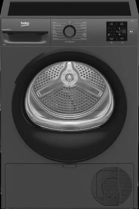 מייבש כביסה 10 ק"ג עם משאבת חום Beko BM10875ATNX Heat Pump, חיישני לחות, 15 תוכניות ייבוש ומניעת קמטים - יבואן רשמי