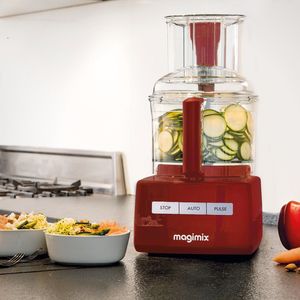 Magimix CS4200JRXL Premium: שלוש קערות בנפחים שונים לעבודה חכמה ויעילה במטבח קערות מעבד המזון Magimix CS4200JRXL Premium בגדלים שונים במבט מלמעלה