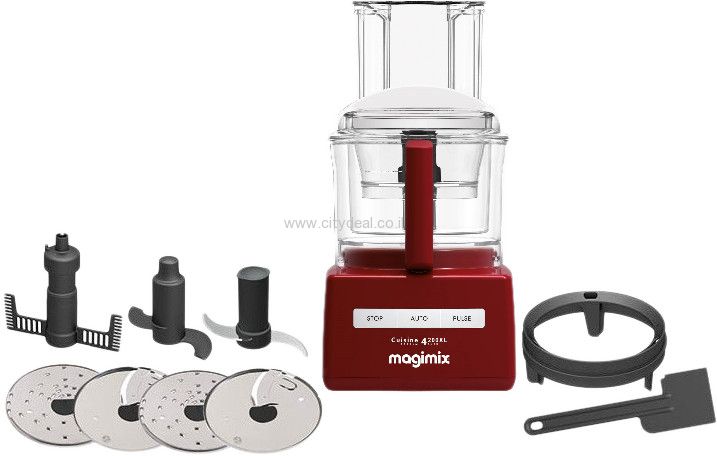 מעבד מזון מקצועי Magimix CS4200JRXL Premium: יופי, נוחות וביצועים גבוהים מעבד מזון Magimix CS4200JRXL Premium בגימור אלגנטי על רקע לבן