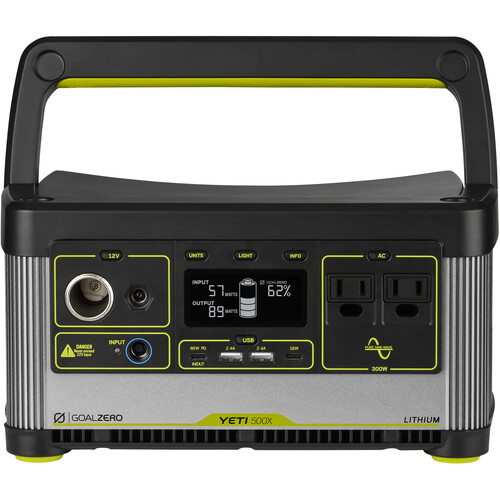 תחנת כוח GOAL ZERO Yeti 500X בשימוש נייד לשטח ולקמפינג
