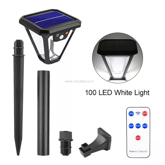 תאורת גינה סולארית 5W 2400Mah 3000K דגם RLO-830 תאורת גינה סולארית 5W 2400Mah 3000K דגם RLO-830