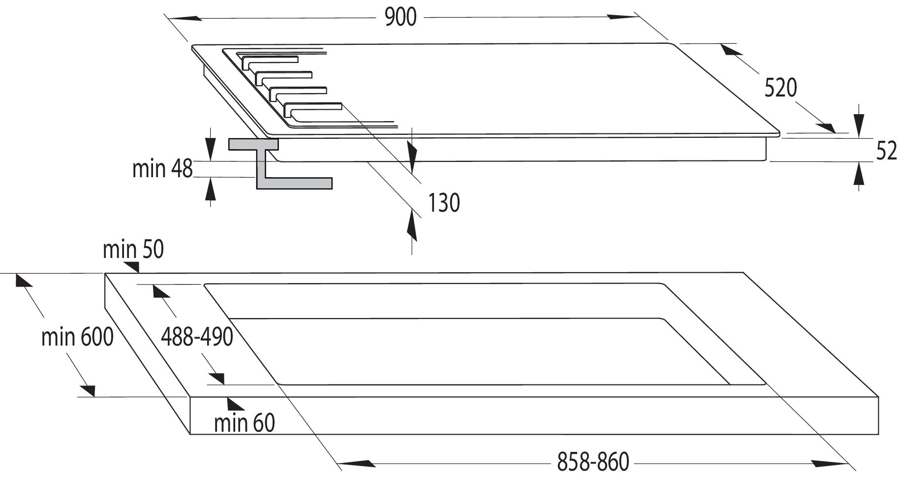 ������ �� Gorenje GW951MB �� 5 ������ ����� 90 �"�-����� ����