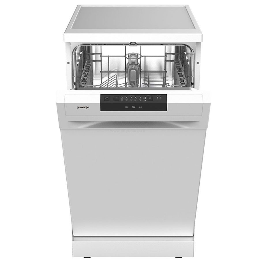 מדיח כלים צר לבן Gorenje דגם GS52040 גורניה עם 9 מערכות כלים