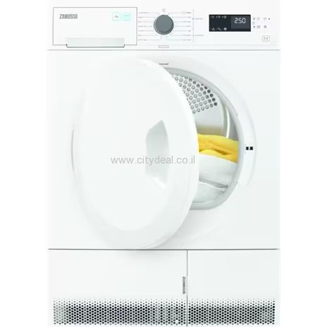 מייבש כביסה 8 ק"ג ZANUSSI דגם ZDCB284B יבואן רשמי מייבש כביסה 8 ק"ג ZANUSSI דגם ZDCB284B יבואן רשמי