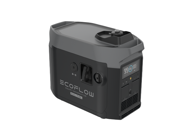 גנרטור היברידי EcoFlow פועל על גז ובנזין