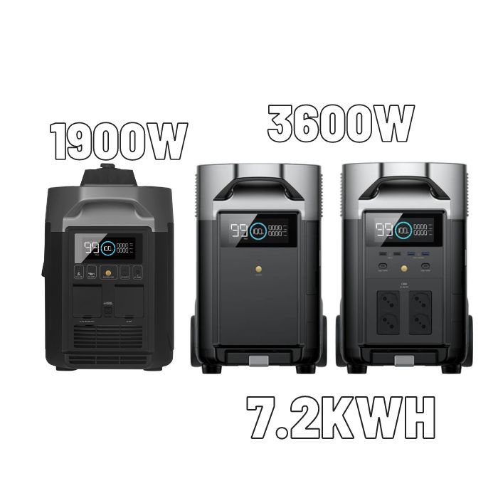 ��� ���� �� ����� ECOFLOW DELTA3600PRO + �� ����� + ������ ���
