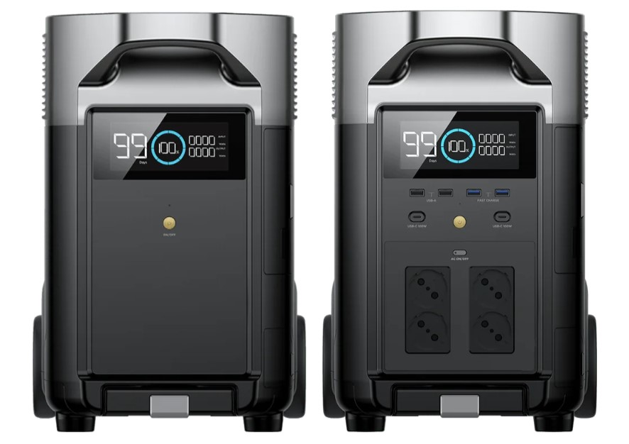 קיט תחנת כח ניידת ECOFLOW DELTA3600PRO + תא הרחבה קיט תחנת כח ניידת ECOFLOW DELTA3600PRO + תא הרחבה