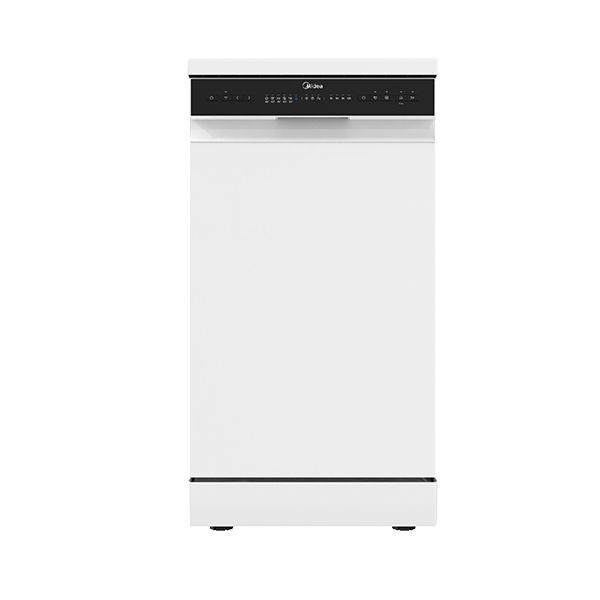 מדיח כלים צר Midea WQP8-W7634C-W גימור לבן מדיח כלים צר Midea WQP8-W7634C-W בגימור לבן חזית מלאה