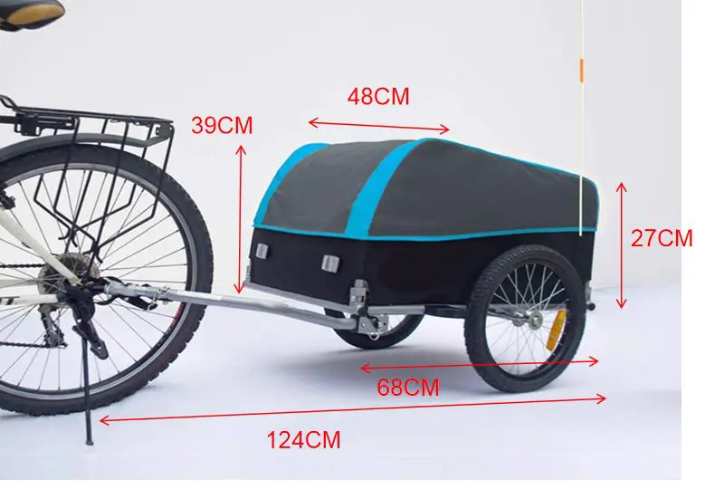 עגלה נגררת לאופניים עם כיסוי במידה M עגלה נגררת לאופניים עם כיסוי במידה M