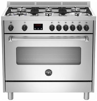 תנור משולב כיריים 90 ס"מ Bertazzoni דגם AMS96D61BX/19 יבואן רשמי - נירוסטה תנור משולב כיריים 90 ס"מ Bertazzoni דגם AMS96D61BX/19 יבואן רשמי - נירוסטה
