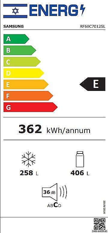 ���� 4 ����� ����� ����� 664 ���� SAMSUNG ��� RF60C7012SL  - �������
