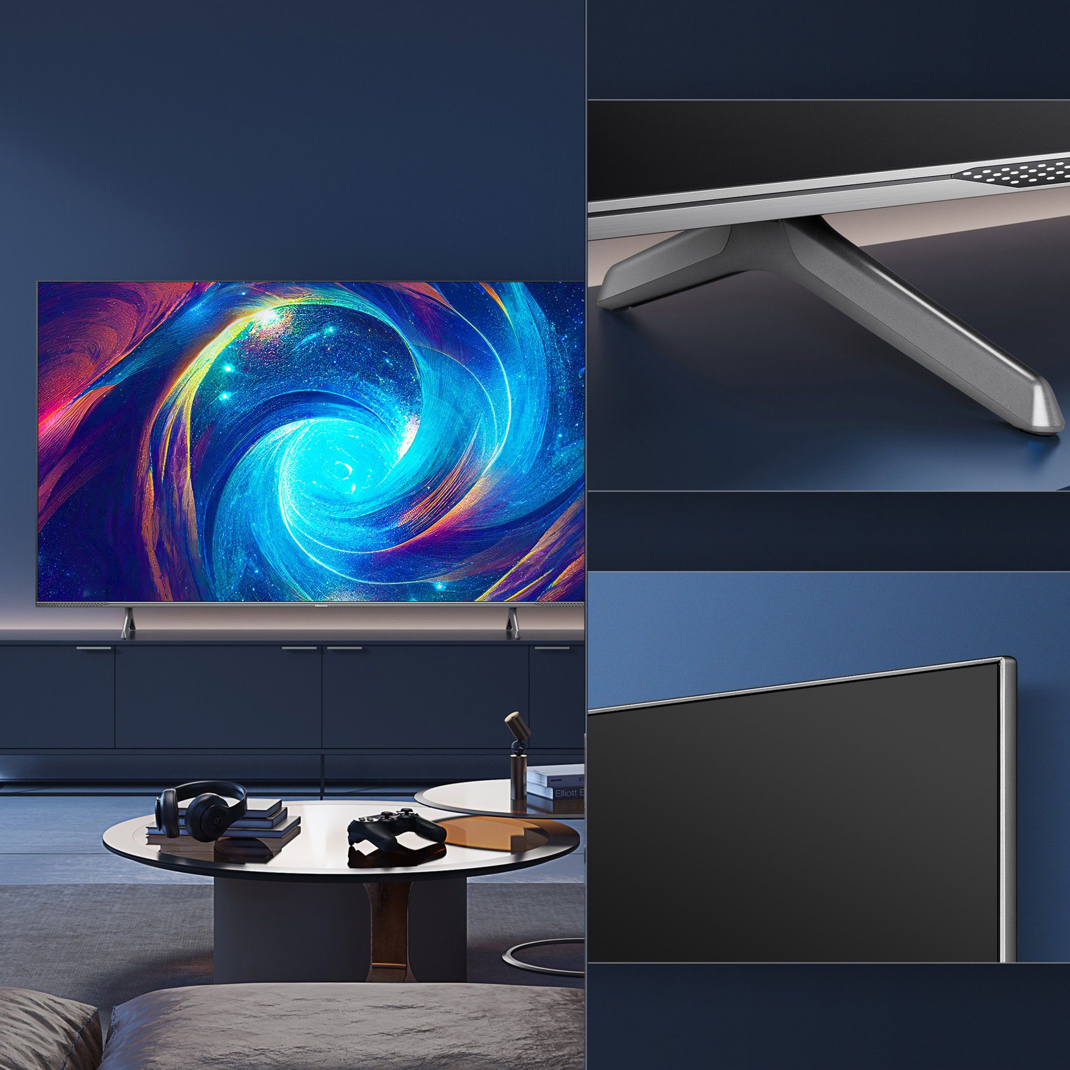 �������� ���� 55 ���� HISENSE ��� 55E7KQ PRO QLED 4K ����� ����