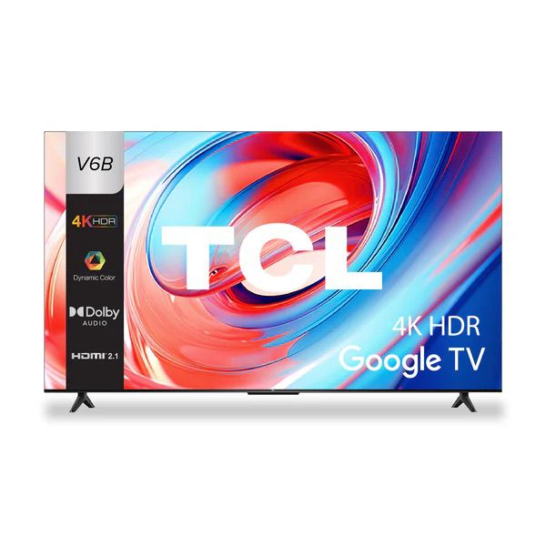 �������� ���� 55 ����' TCL 55V6B UHD 4K HDR Google TV ����� ����
