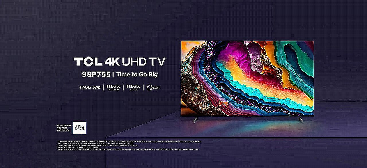 �������� ���� 75 ���� TCL 75P755 UHD 4K Google TV ����� ���� | ����� �����