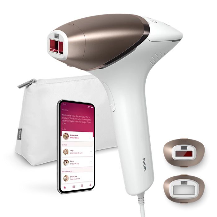 מכשיר להסרת שיער IPL Philips Lumea BRI945 עם SenseIQ מכשיר להסרת שיער Philips Lumea BRI945 בטכנולוגיית IPL עם SenseIQ, אביזרים חכמים לפנים ולגוף, לעור חלק לאורך זמן