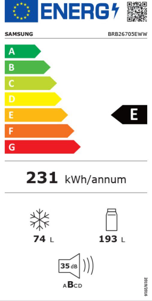 ���� �������� ����� ����� No Frost ������ BRB26705EWW SAMSUNG