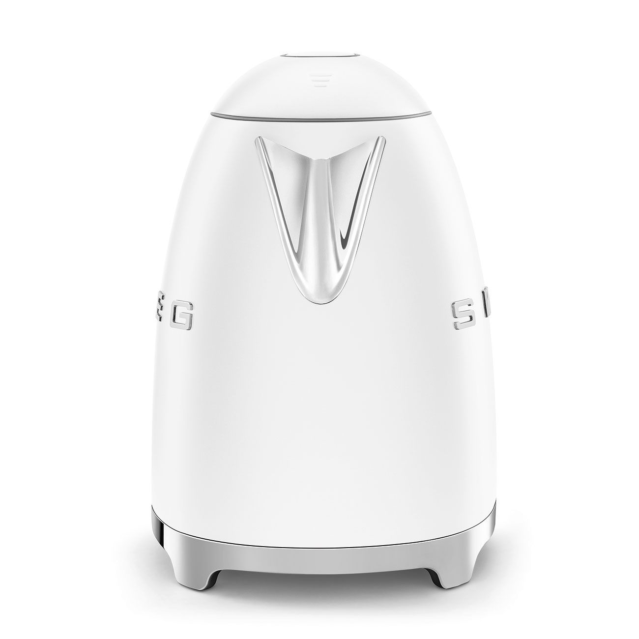 SMEG KLF03WHMEU לבן מט - תקריב עיצוב וגימור קומקום SMEG KLF03WHMEU לבן מט תקריב עיצוב