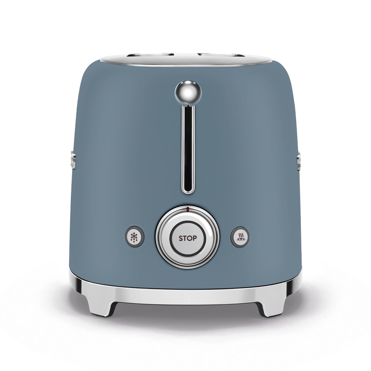 מצנם SMEG TSF01SBMEU כחול מט - עיצוב רטרו יוקרתי למטבח מצנם 2 פרוסות SMEG TSF01SBMEU כחול מט בעיצוב רטרו איטלקי