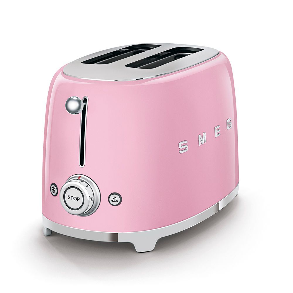 מצנם SMEG TSF01PKEU ורוד עם שני חריצים רחבים