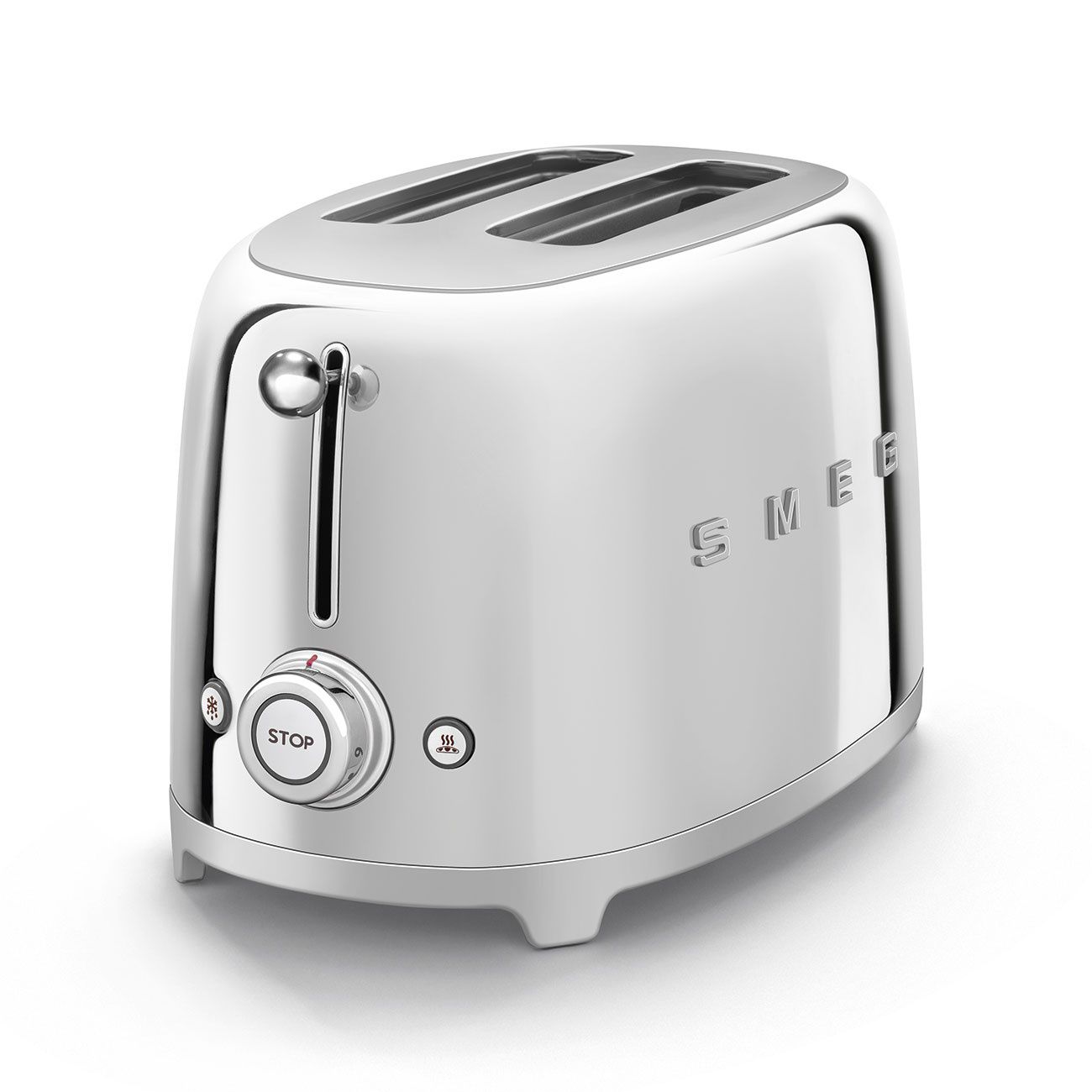 מצנם 2 פרוסות SMEG TSF01SSEU - נוחות שימוש ועיצוב פרימיום מצנם SMEG TSF01SSEU נירוסטה עם שני חריצים רחבים